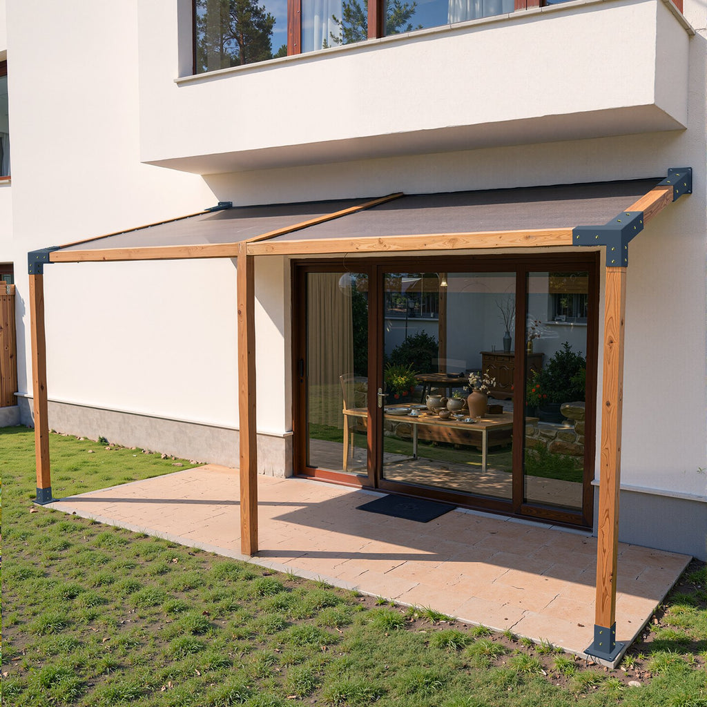 Pergolių jungčių rinkinys VEVOR SSAC6, 92 x 92 mm sijoms