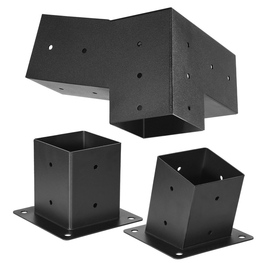 Pergolių jungčių rinkinys VEVOR SSAC6, 92 x 92 mm sijoms