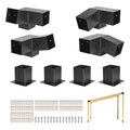 Pergolos montavimo rinkinys VEVOR SSAC8, 92 x 92 mm sijoms, 8 vnt.
