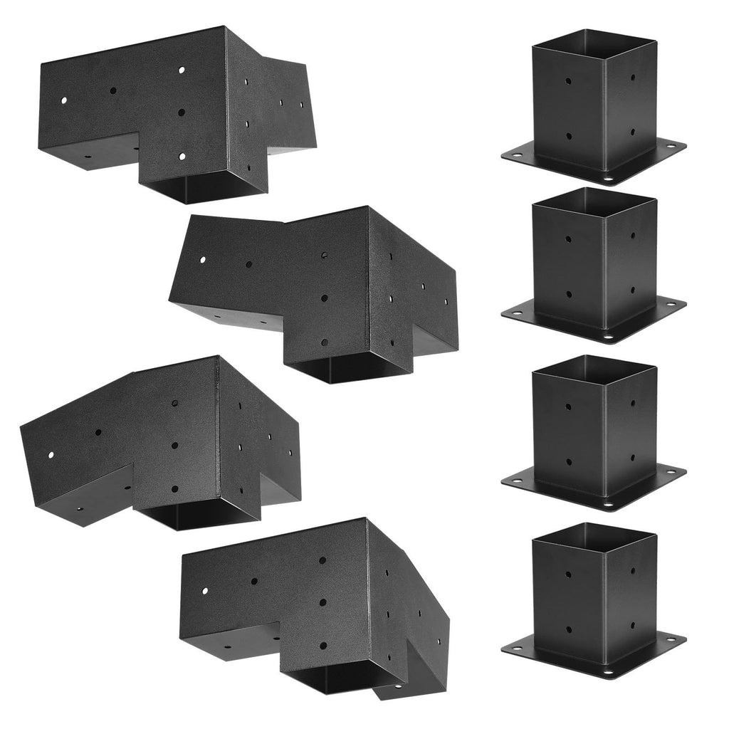 Pergolos montavimo rinkinys VEVOR SSAC8, 92 x 92 mm sijoms, 8 vnt.