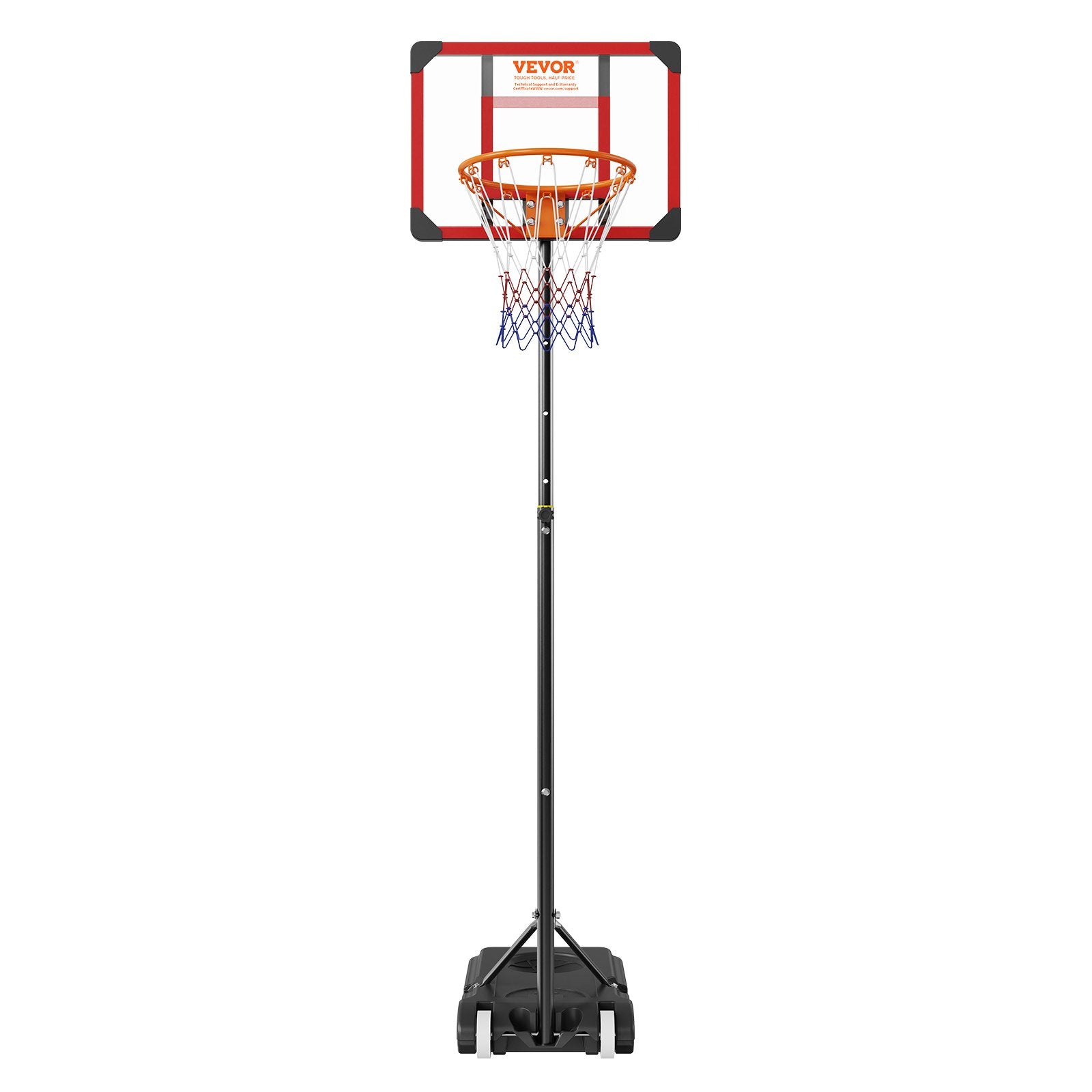 Krepšinio stovas VEVOR BCP0182, reguliuojamas aukštis 152–213 cm