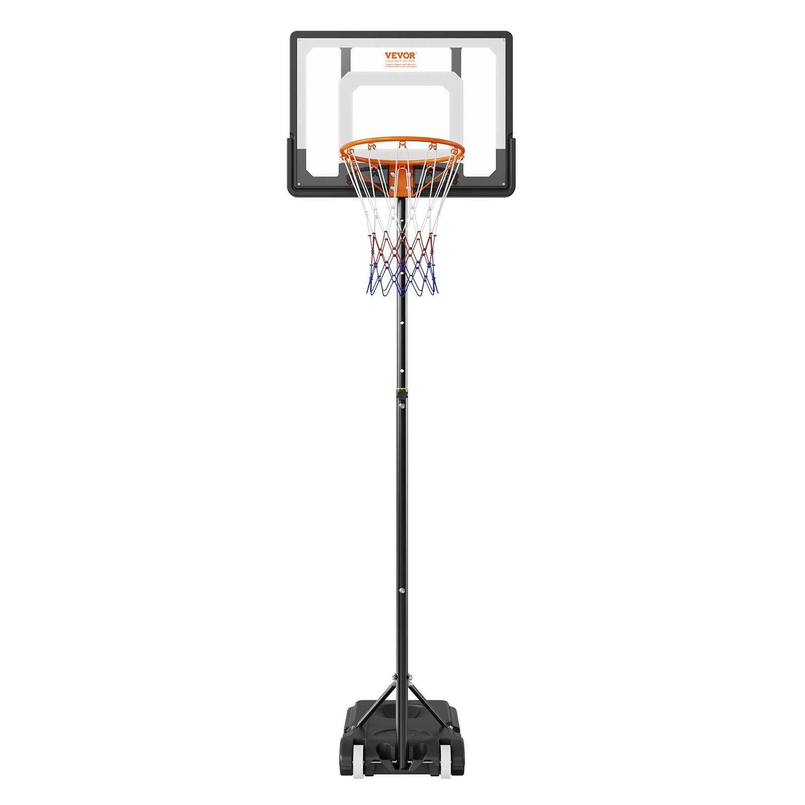 Krepšinio stovas VEVOR M0182, reguliuojamas aukštis 152–213 cm
