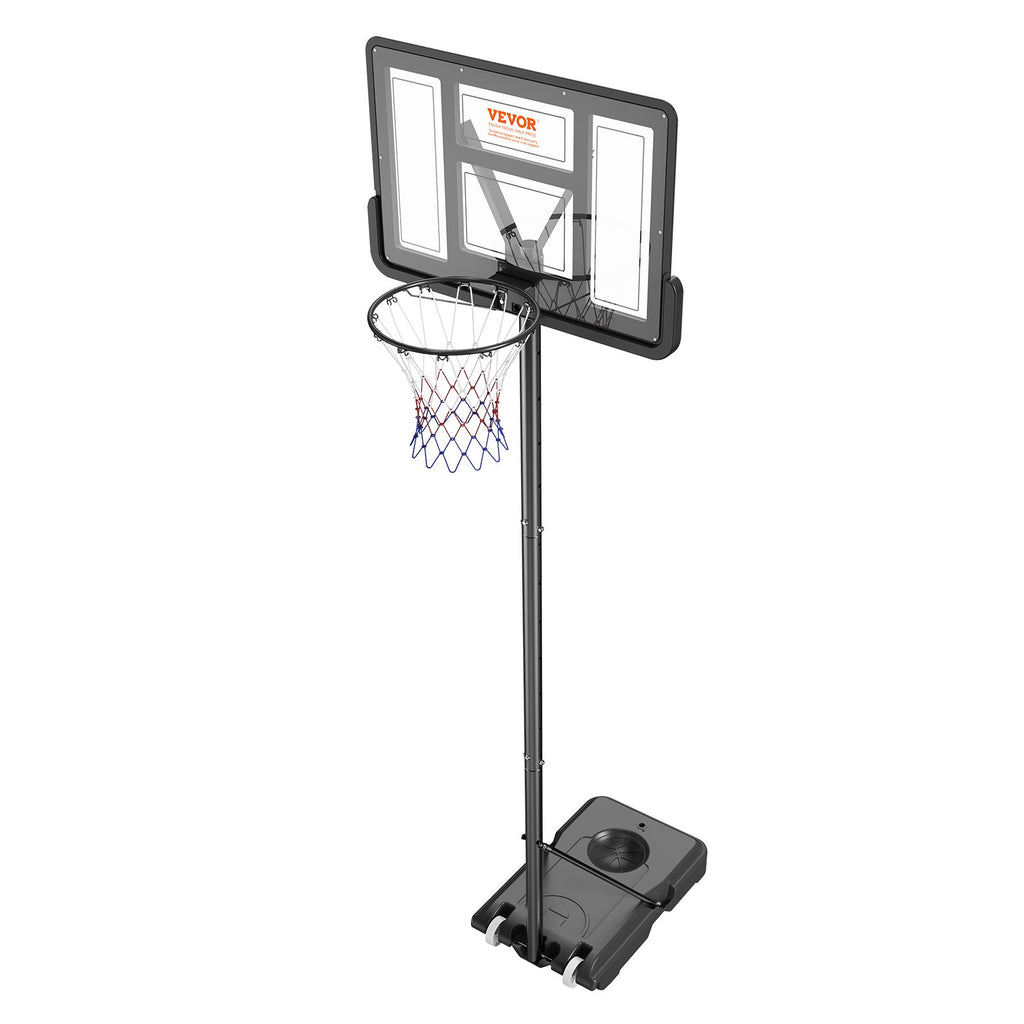 Krepšinio stovas VEVOR M021A-2, reguliuojamas aukštis 122–305 cm