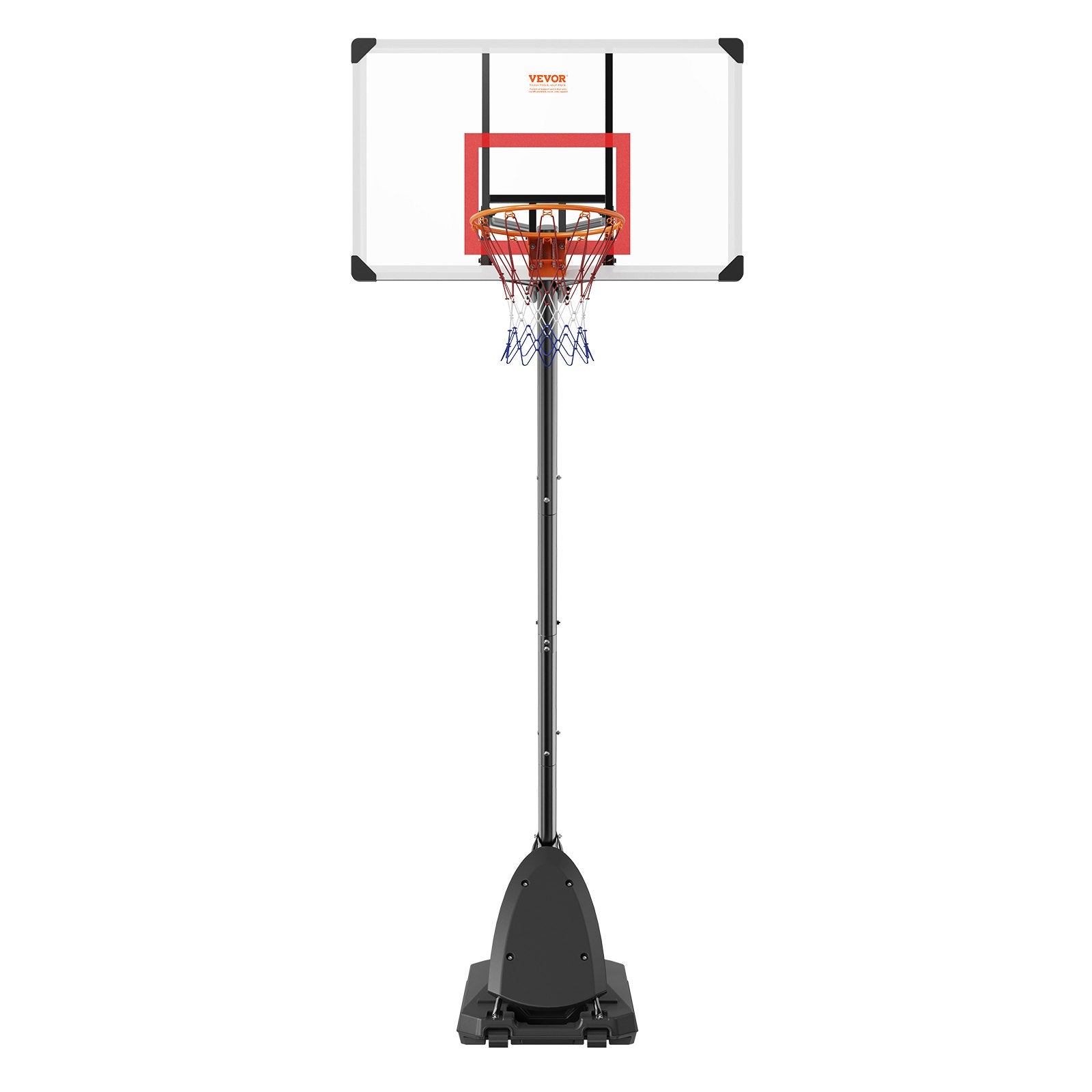 Krepšinio stovas VEVOR B025B, reguliuojamas aukštis 232–305 cm