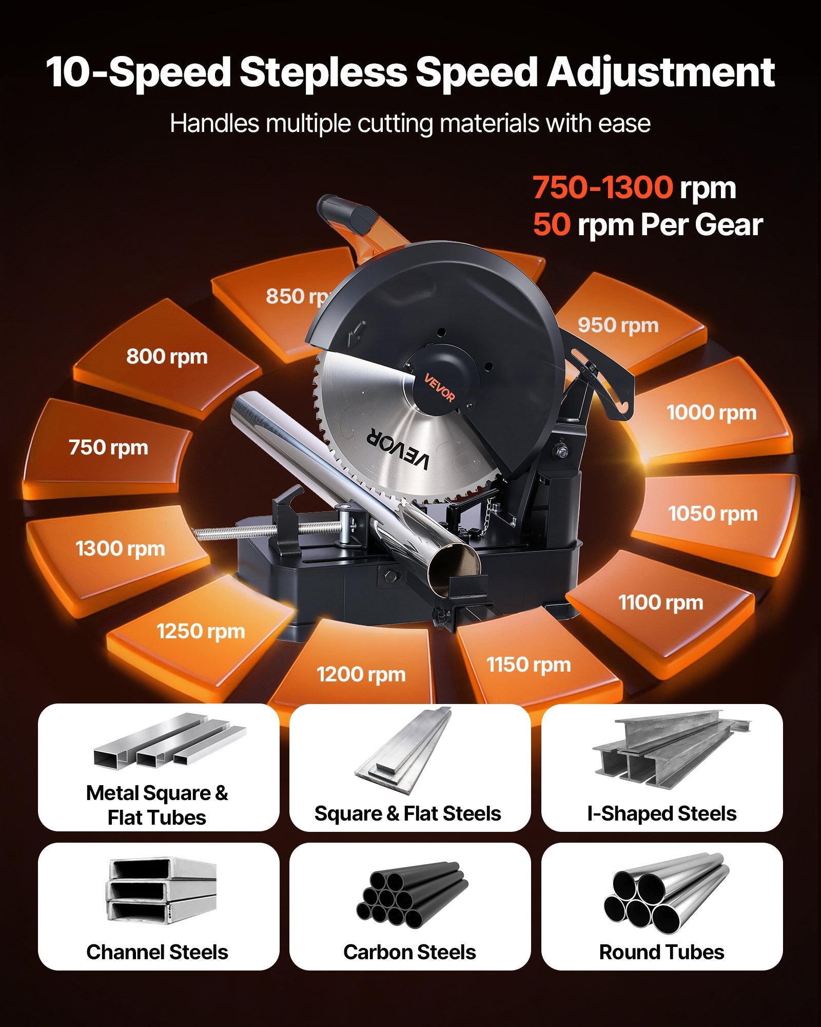 Metalo pjovimo staklės VEVOR J1G-ZB-355G-3B, 3500 W