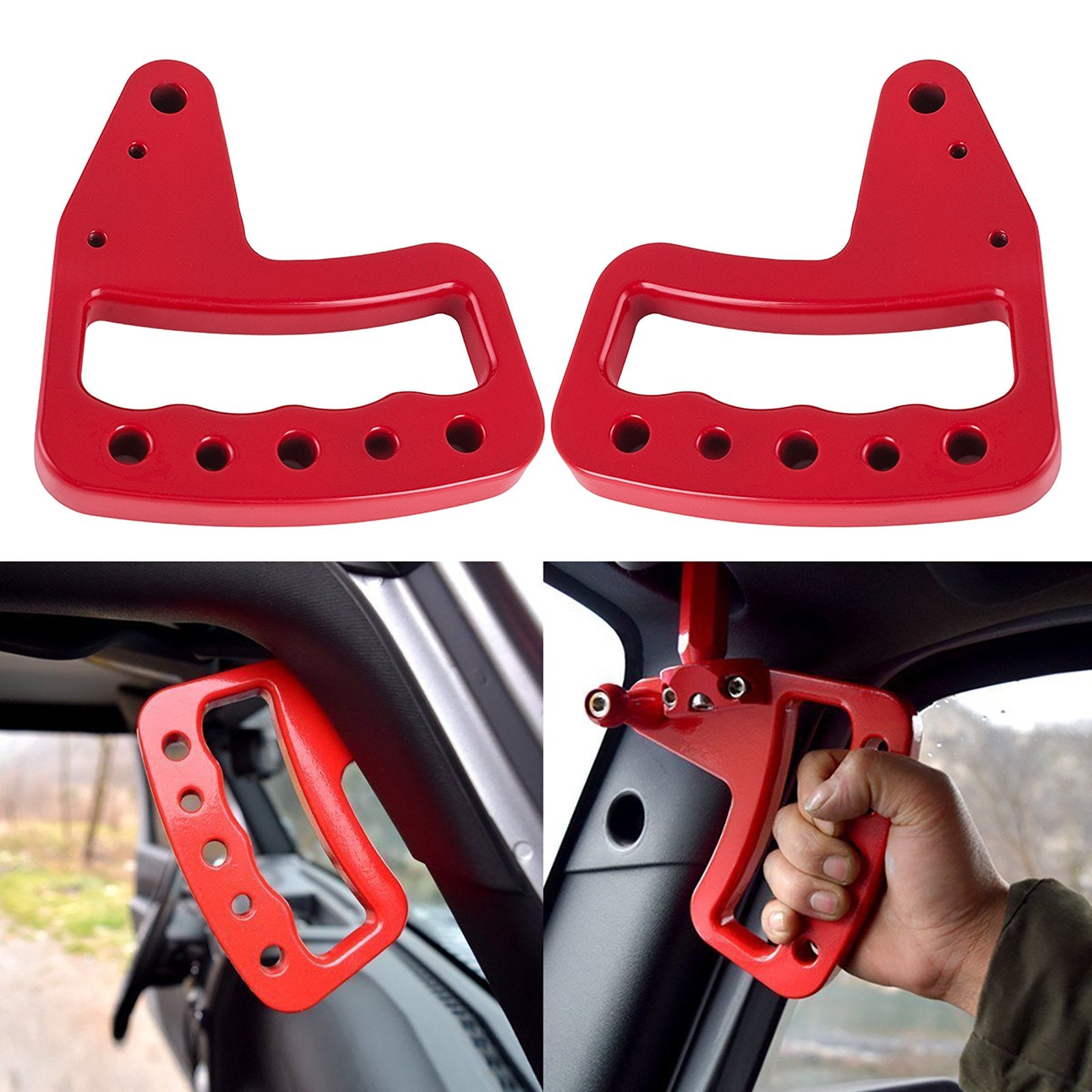 Rankenos įlipimui VEVOR Jeep Wrangler JK (2007-2017), 4 vnt. komplektas
