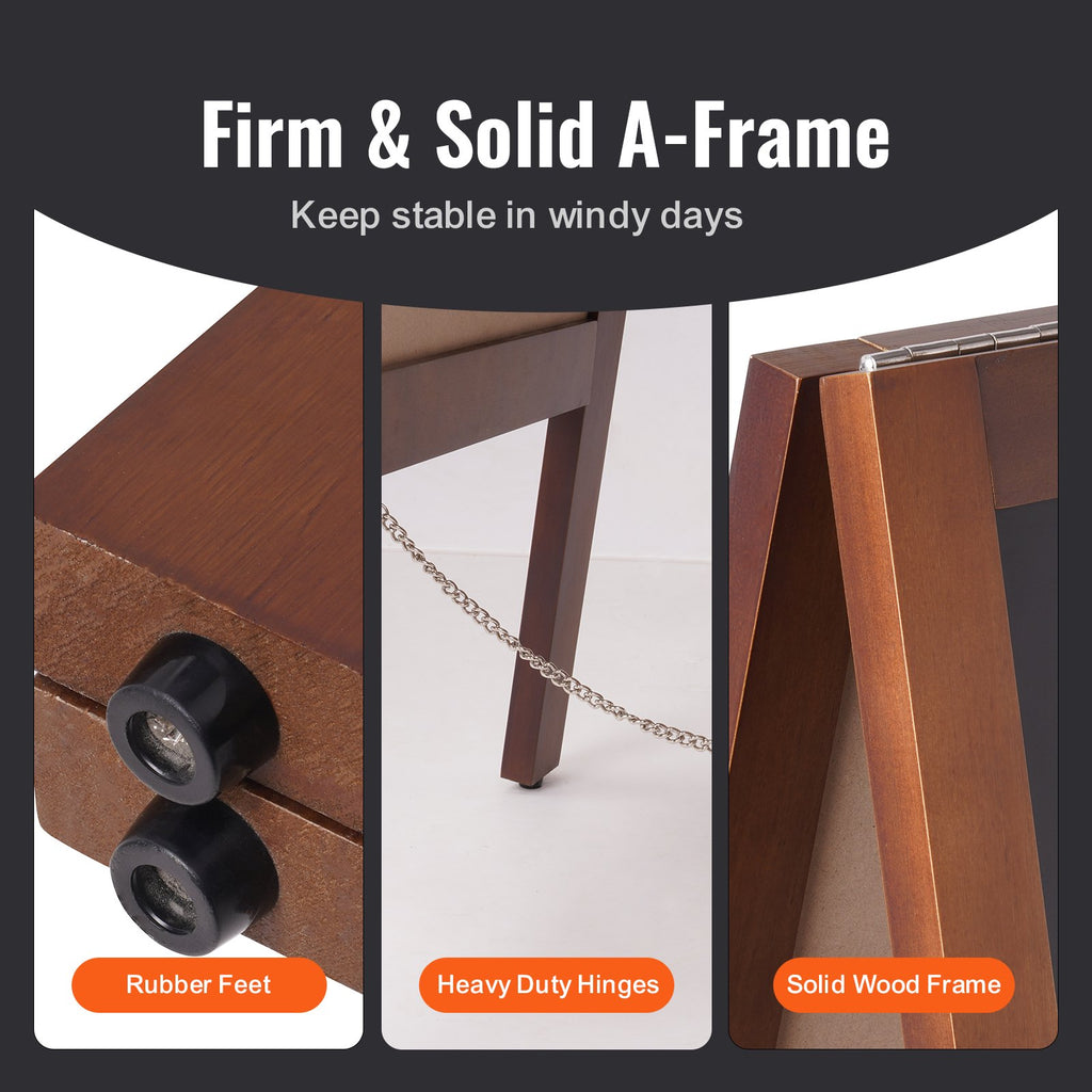 Pastatoma kreidinė lenta VEVOR TSB-2040, 50 x 101 cm