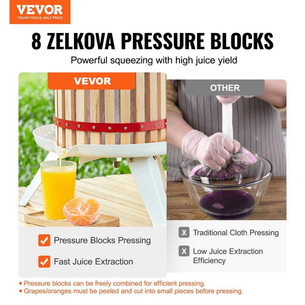 Vaisių ir uogų presas VEVOR SC-W18L, 16,7 l