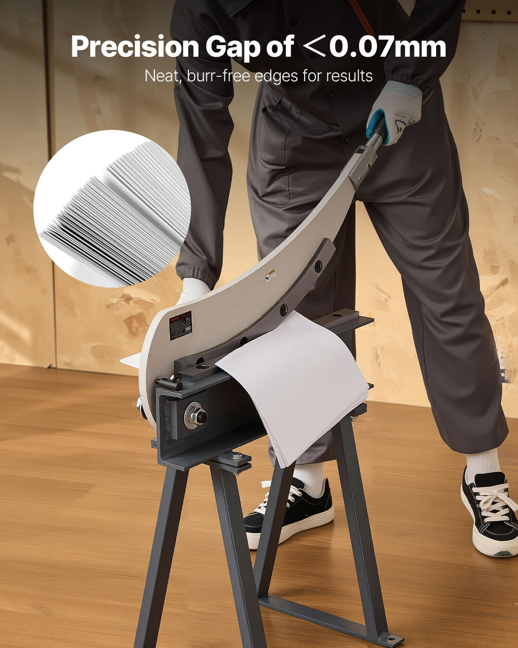 Giljotininės žirklės metalui VEVOR HS-500, 500 mm pjovimo ilgis
