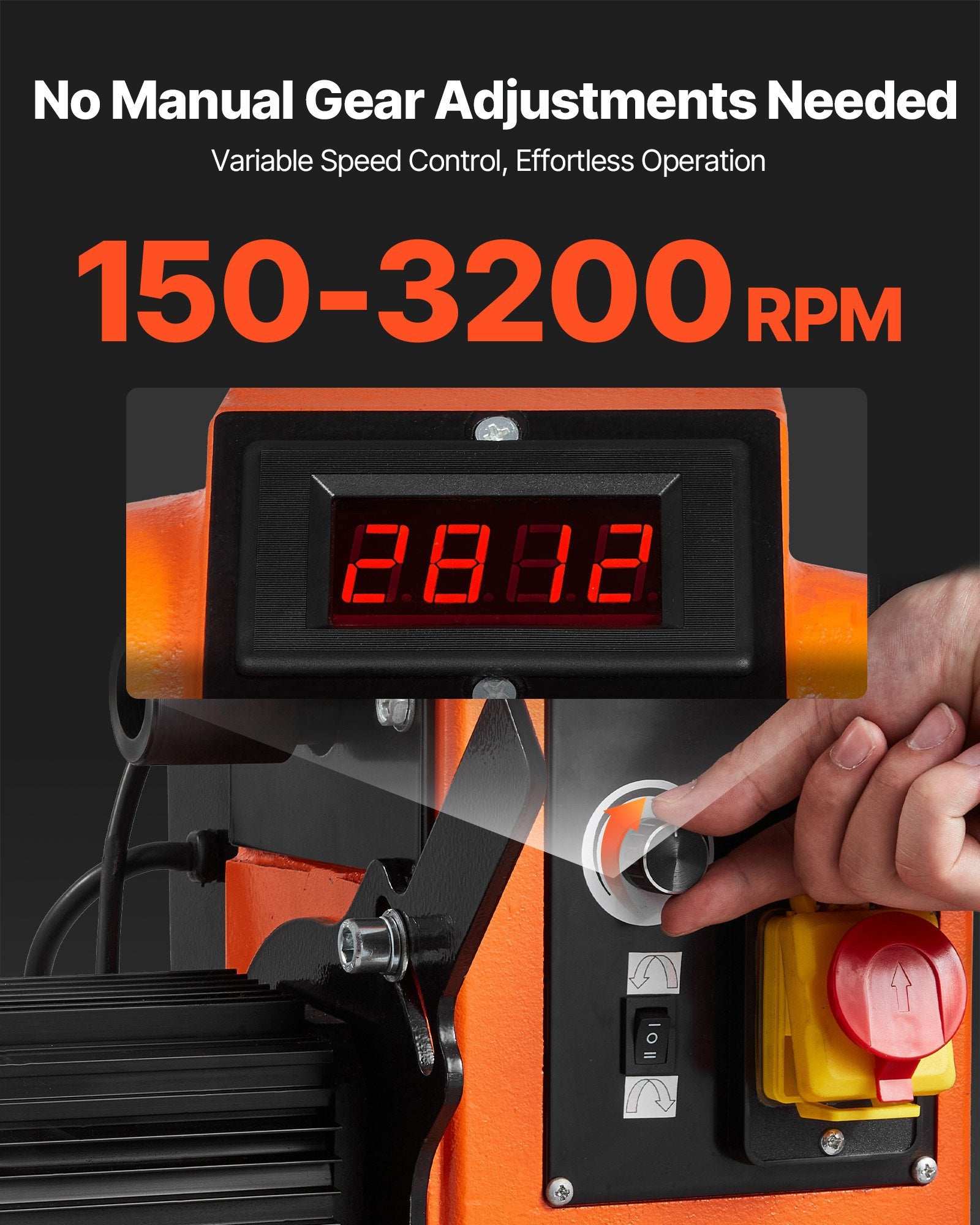 Medžio apdirbimo staklės VEVOR WL1640, 1500 W