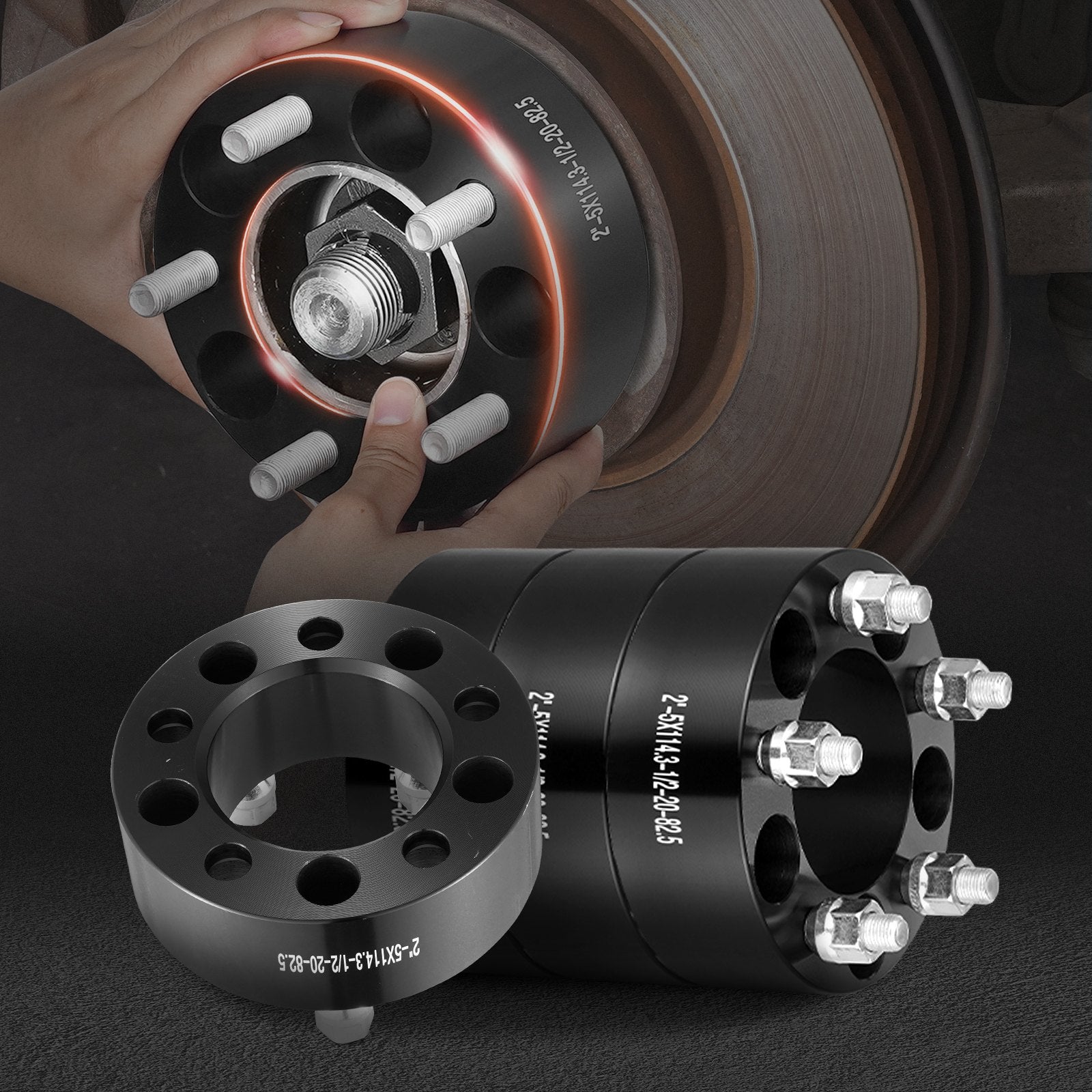 Ratų tarpikliai VEVOR 5450-5450-E-82.5-04, 50,8 mm storio