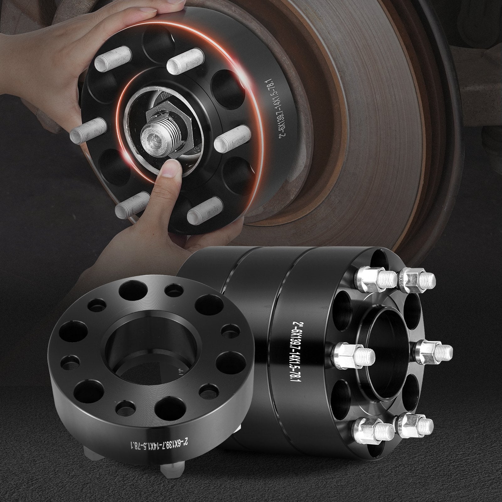 Ratų tarpikliai VEVOR 6550-6550-ET-78.1-09, 50,8 mm
