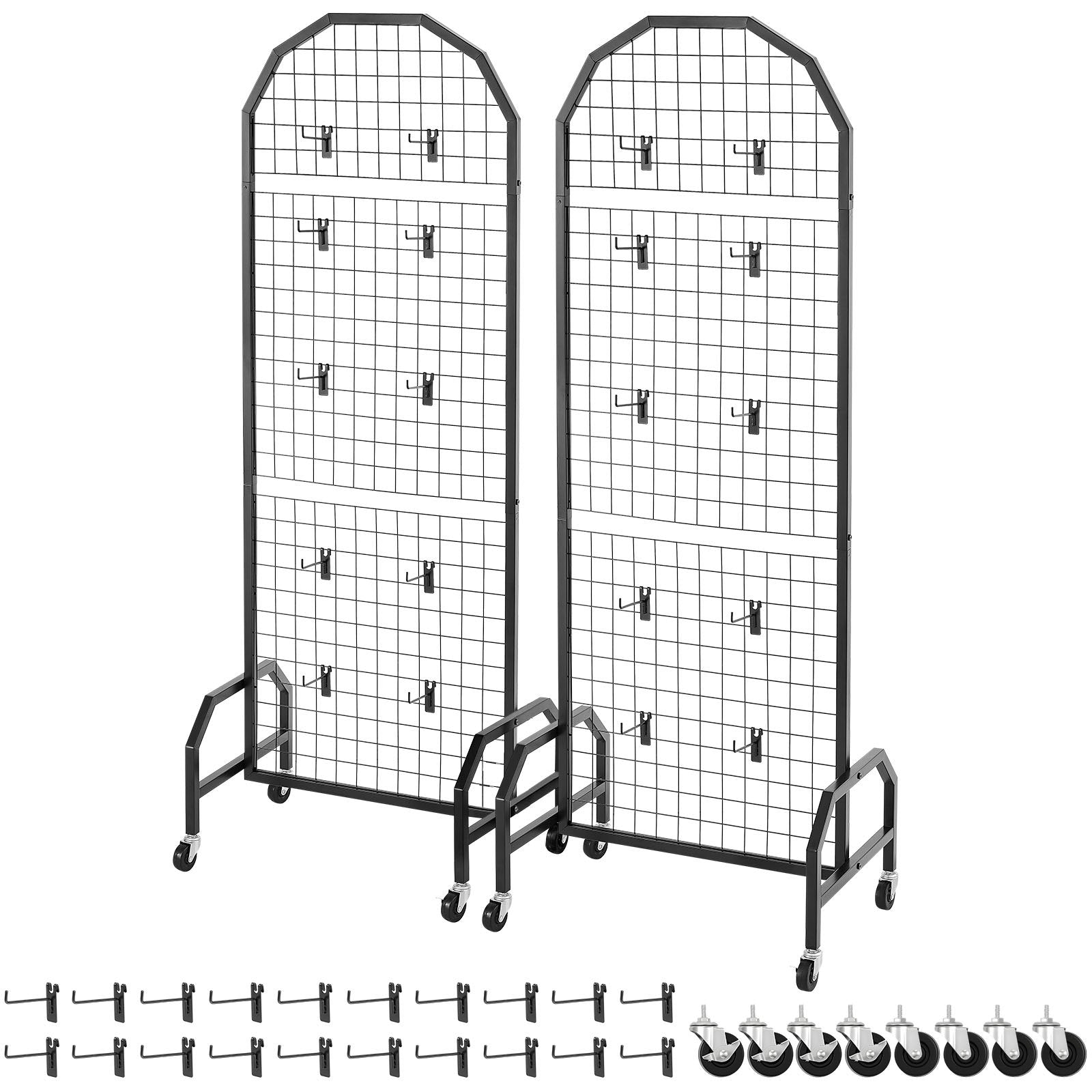 Ekspozicinės grotelės VEVOR YD0055, 600 x 1640 mm