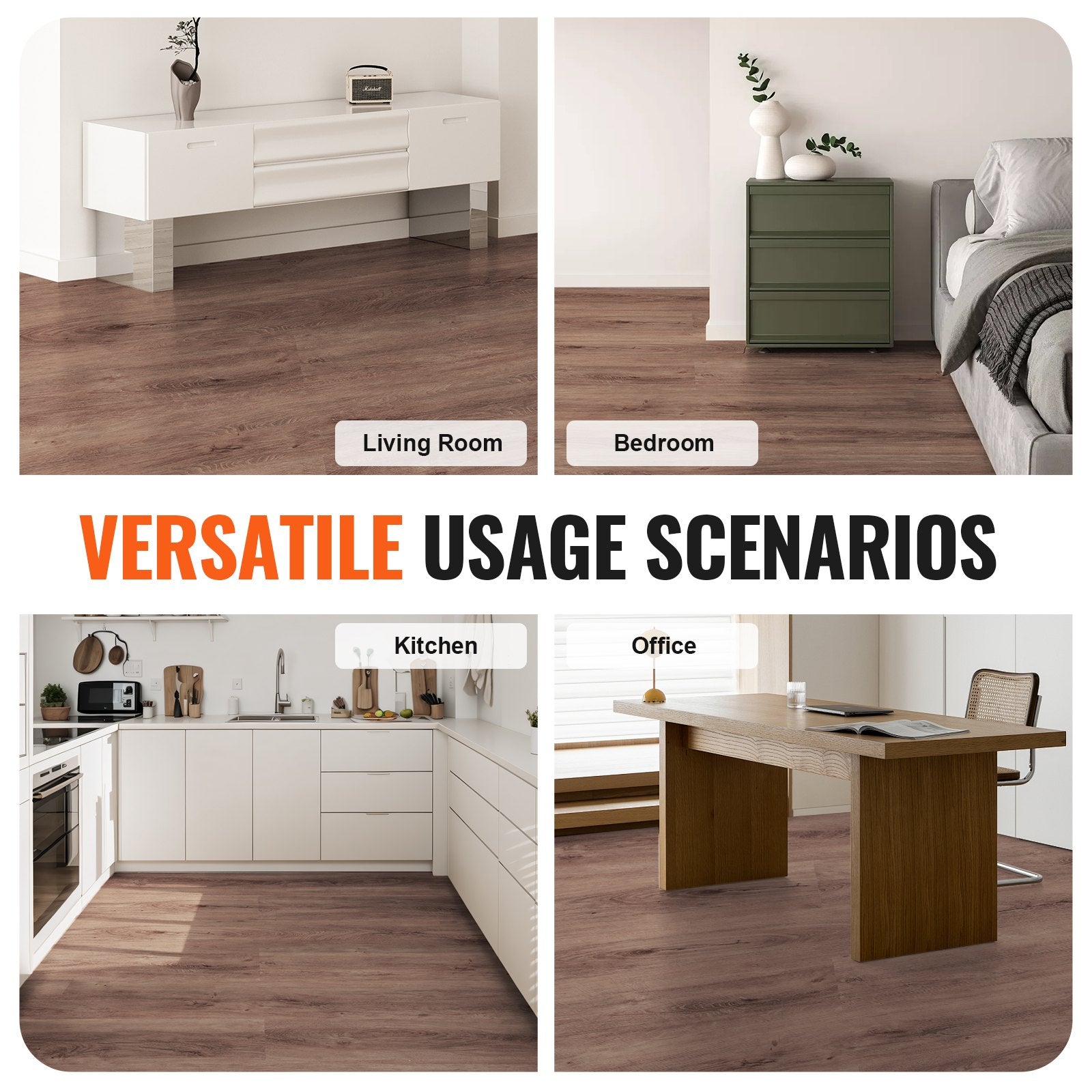 Vinilinės grindų plytelės VEVOR 025, 5,5 mm storio