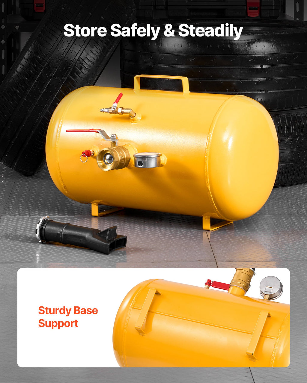 Padangų montavimo patranka VEVOR XJC-019, 37,9 l