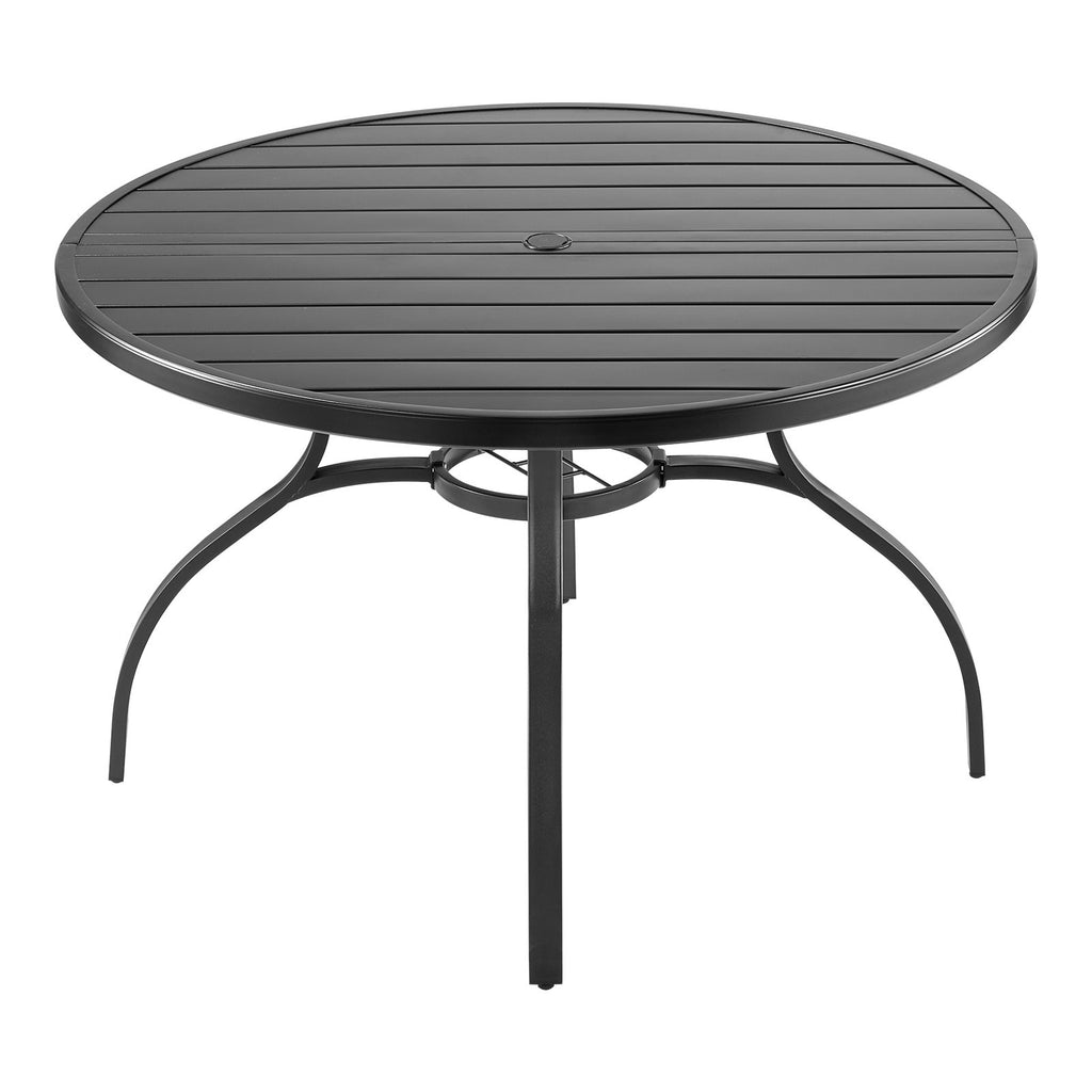Lauko valgomojo stalas VEVOR WZ601, 120 cm skersmens