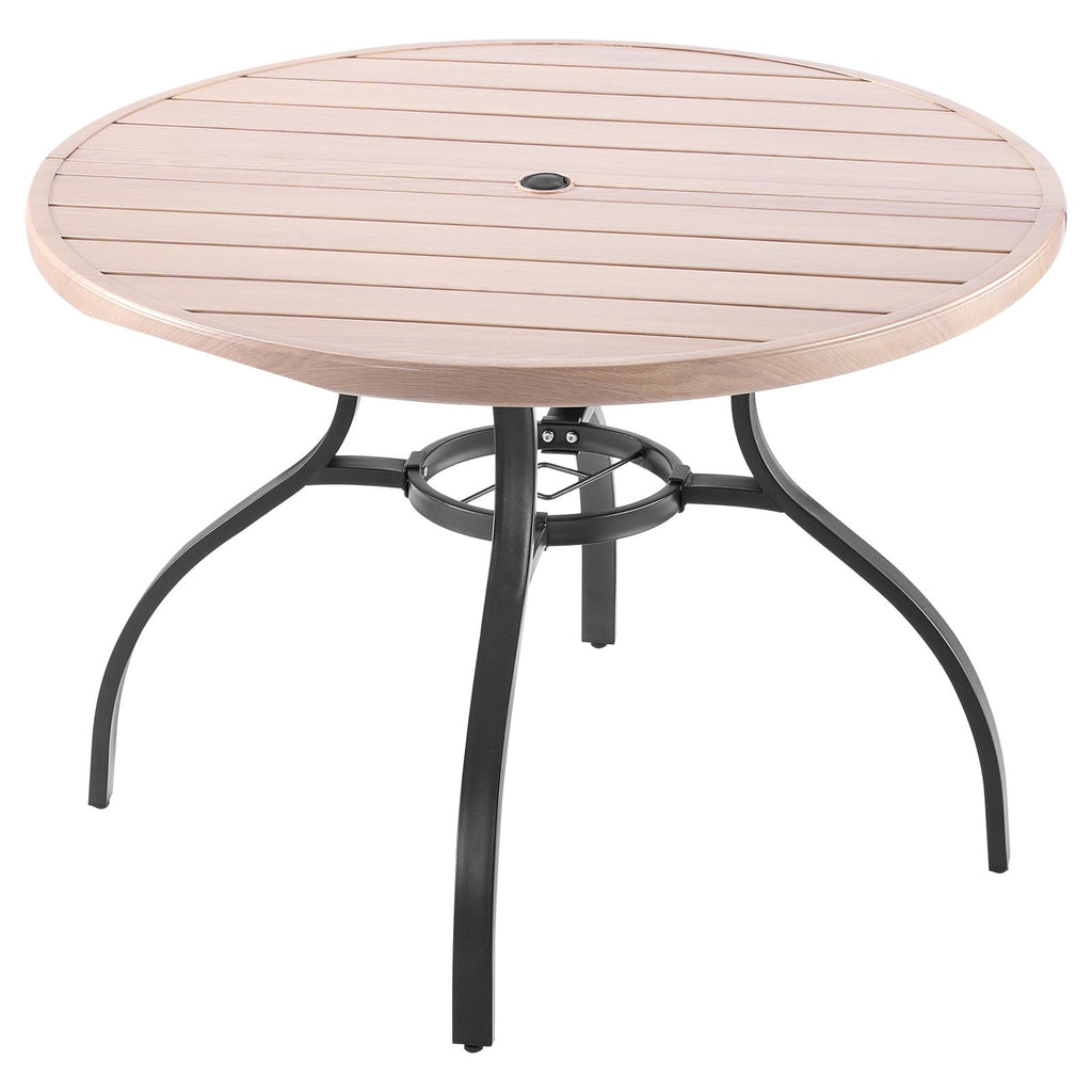Lauko valgomojo stalas VEVOR WZ600, 103 cm skersmens