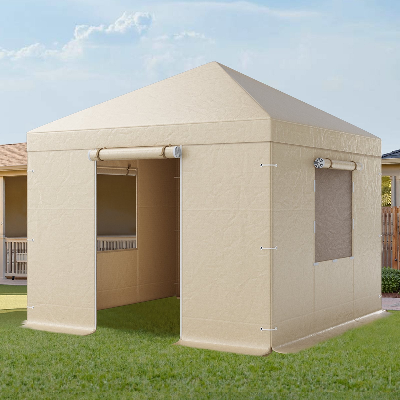 Pavėsinės uždangalas žiemai VEVOR LTD-MM180-1010, 3,05 x 3,05 m