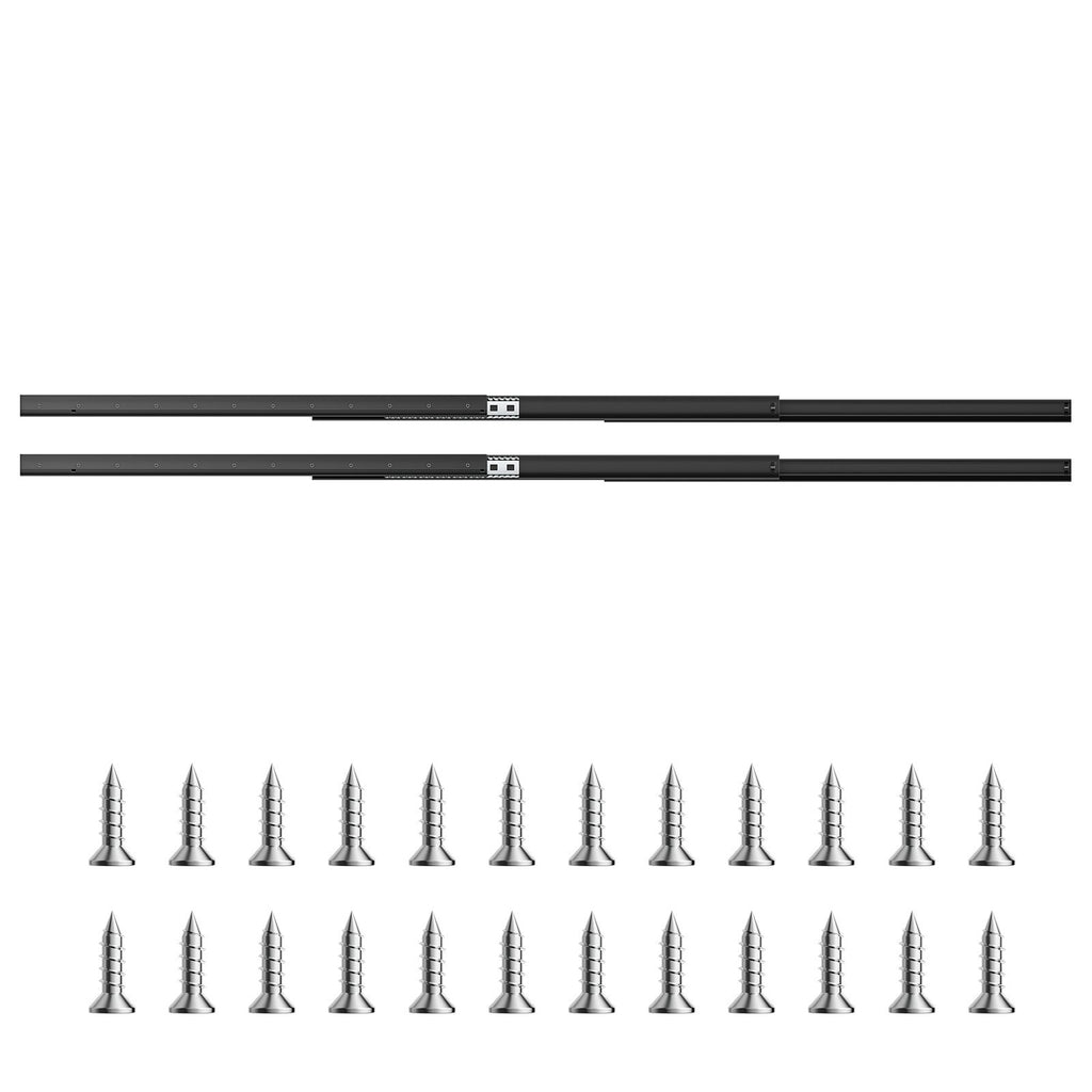 Stalčių bėgeliai VEVOR 4801.1000.BK, 1000 mm, 117 kg apkrova