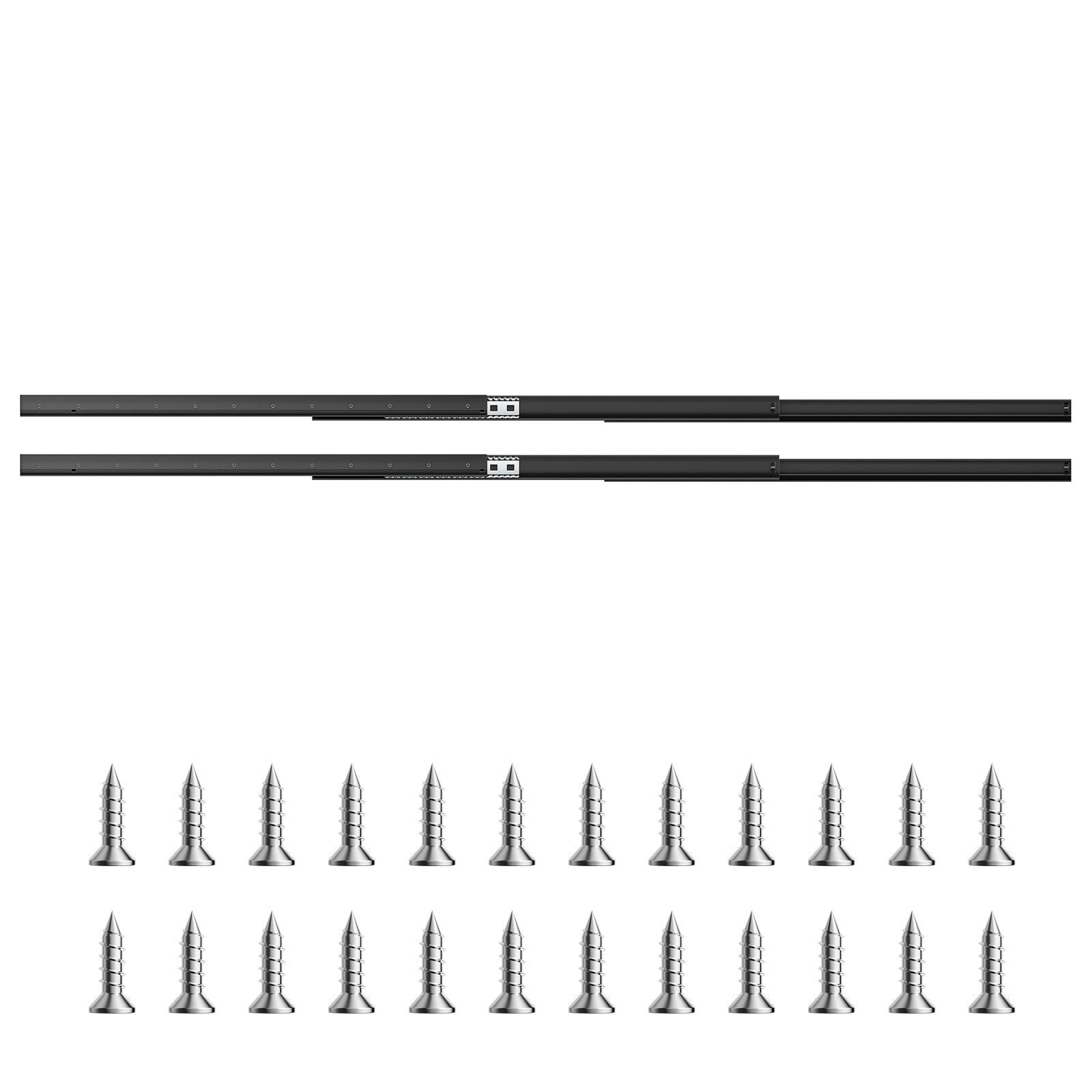 Stalčių bėgeliai VEVOR 4801.1000.BK, 1000 mm, 117 kg apkrova