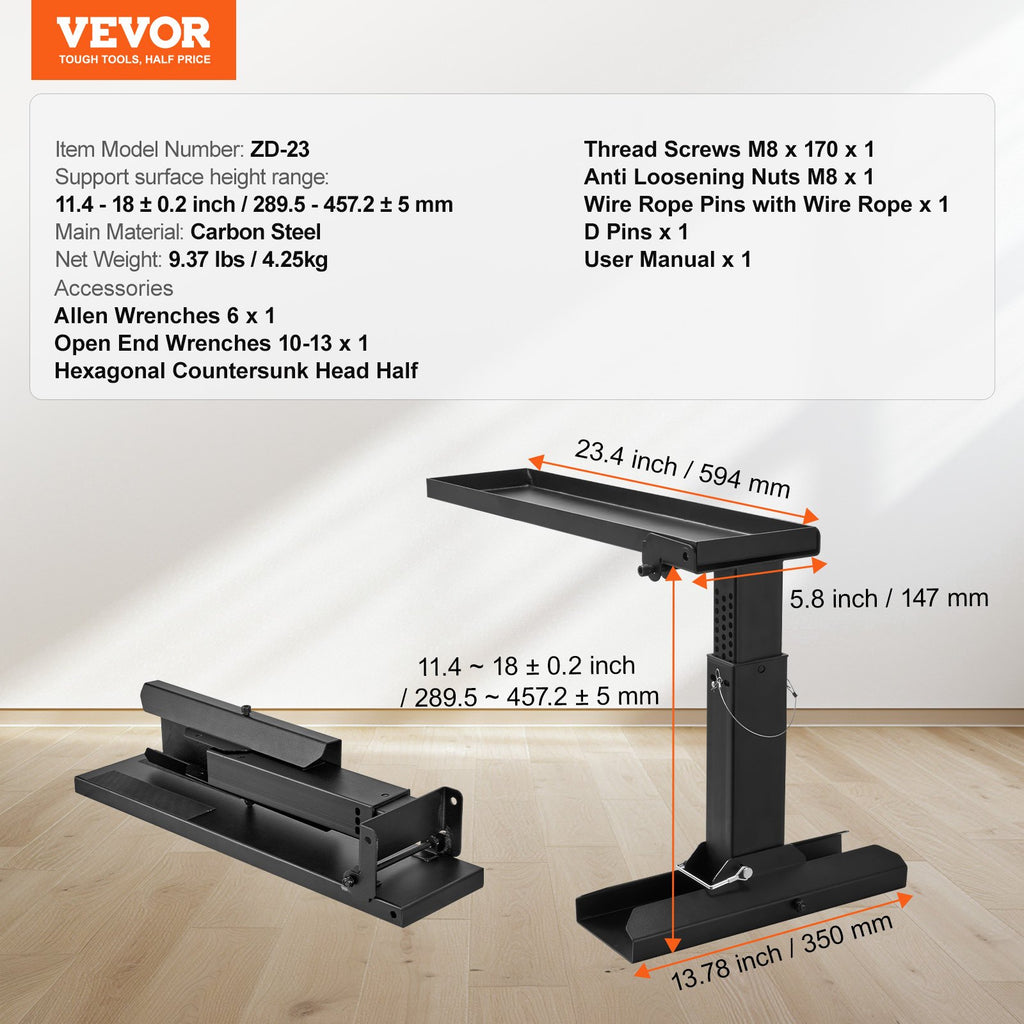 Kopėčių lyginimo įrankis VEVOR ZD-23, 59,4 cm atraminis paviršius