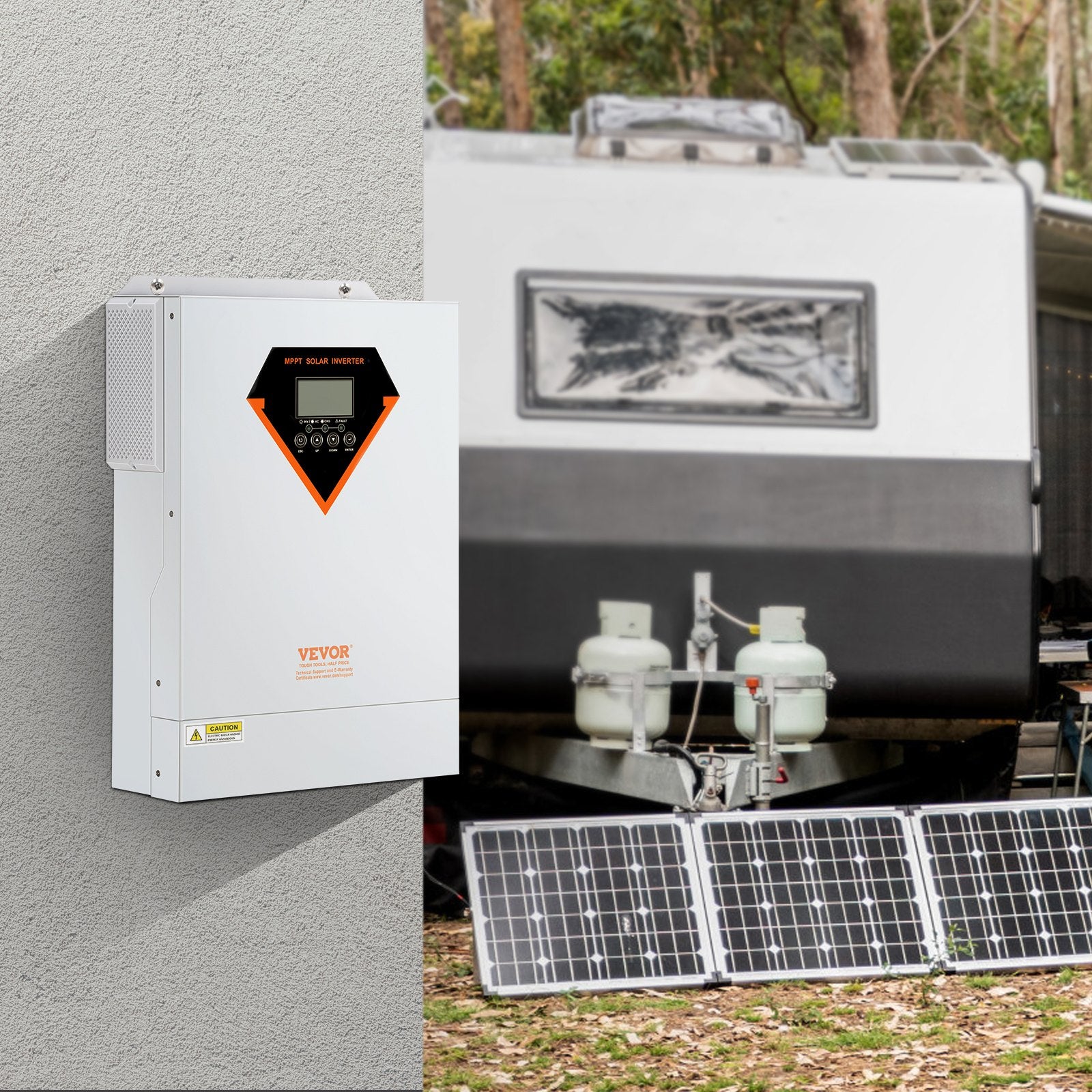 Hibridinis saulės inverteris VEVOR EM5500-48L, 5500W