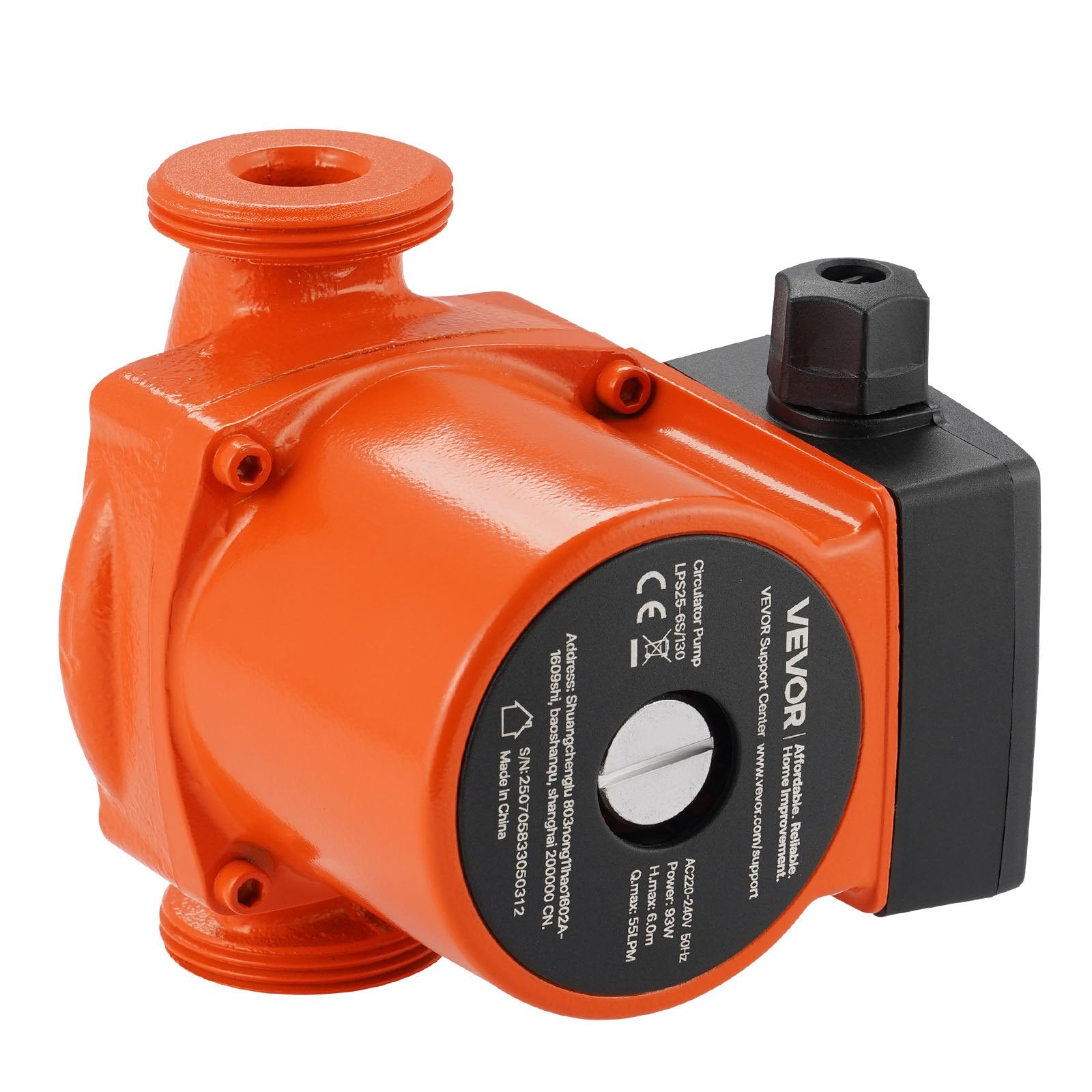 Cirkuliacinis siurblys VEVOR LPS25-6S/130, 55 l/min