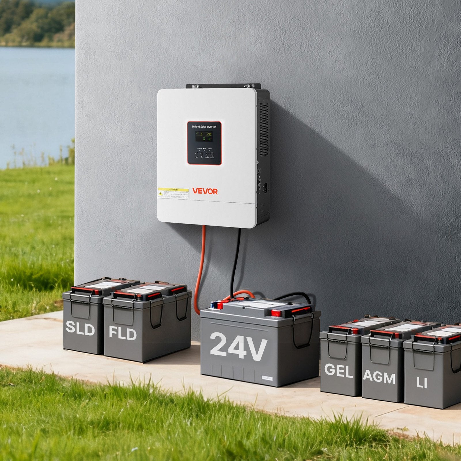 Hibridinis saulės inverteris VEVOR GD5548JMH, 4000W