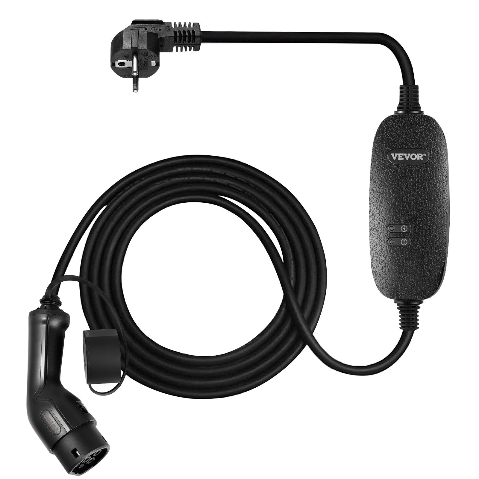 Nešiojamas elektromobilių įkroviklis VEVOR CDQ 2.3KW10A, Type 2, 2.3 kW