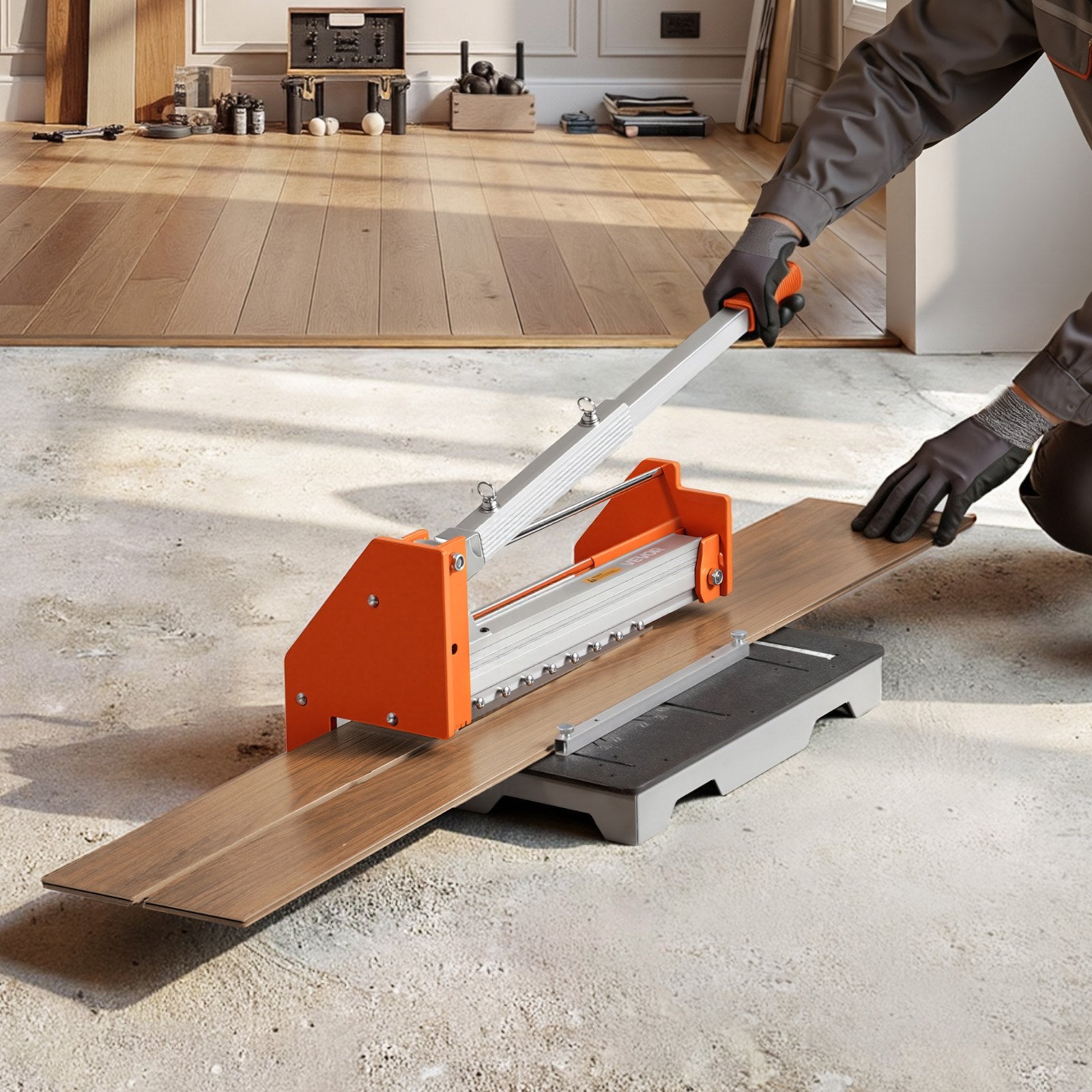 Vinilinių ir laminato grindų pjoviklis VEVOR FC1601, 304,8 mm pjovimo ilgis