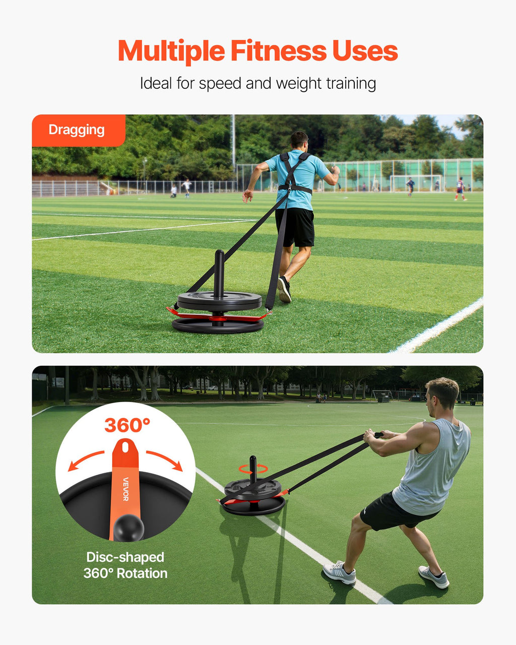 Sunkumų rogės VEVOR QT1826, 125 kg apkrova