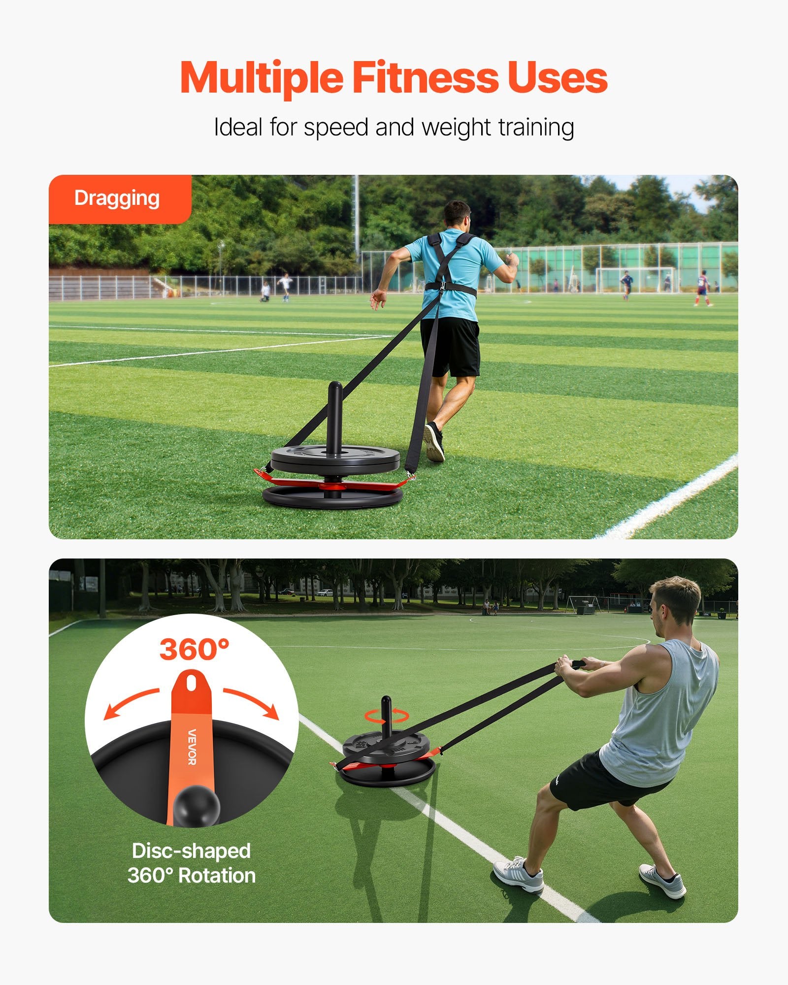 Sunkumų rogės VEVOR QT1826, 125 kg apkrova
