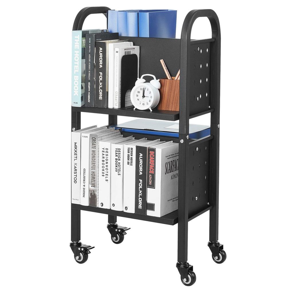 Knygų vežimėlis VEVOR HXTC-2LX, 70 kg keliamoji galia