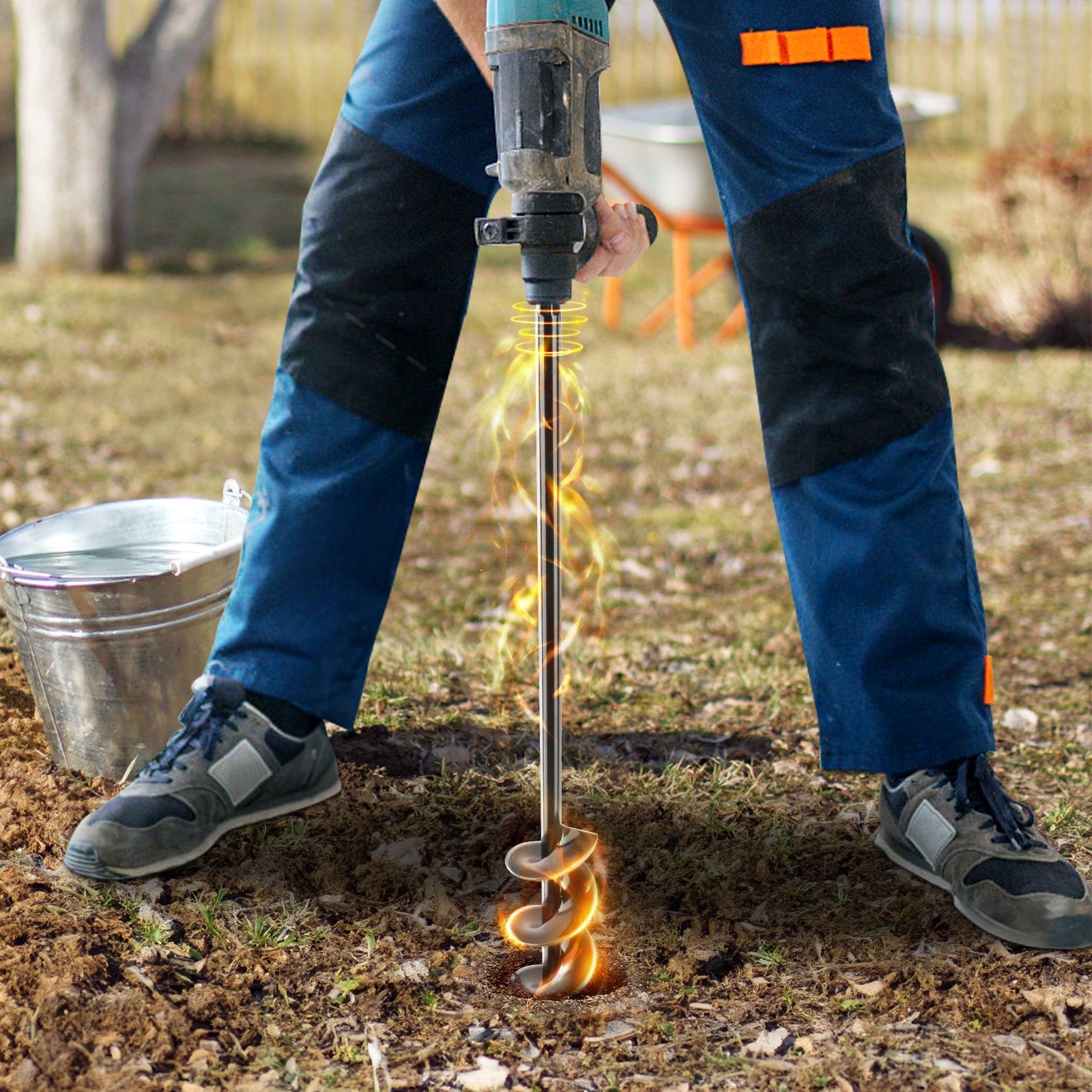 Sodo grąžtas VEVOR A8DS4-42BK, 38 x 420 mm