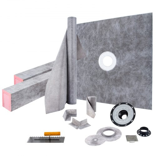 Dušo pado montavimo rinkinys VEVOR VV-LYDZ-ABS4848Z, 121,9 x 121,9 cm