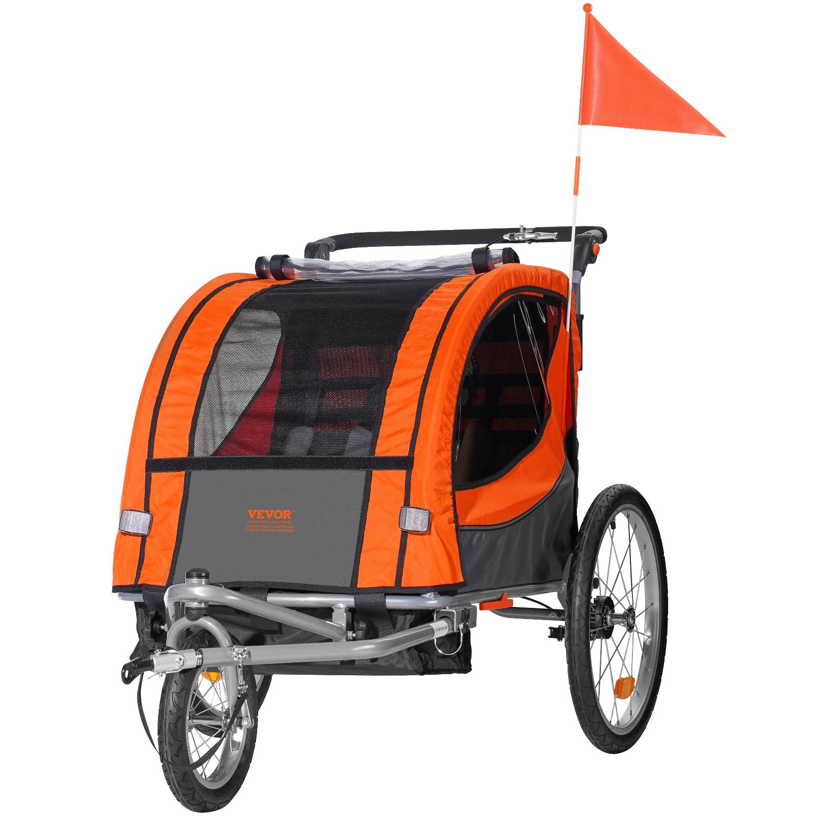 Dviračio priekaba-vežimėlis VEVOR JBT03N1, 40 kg apkrova