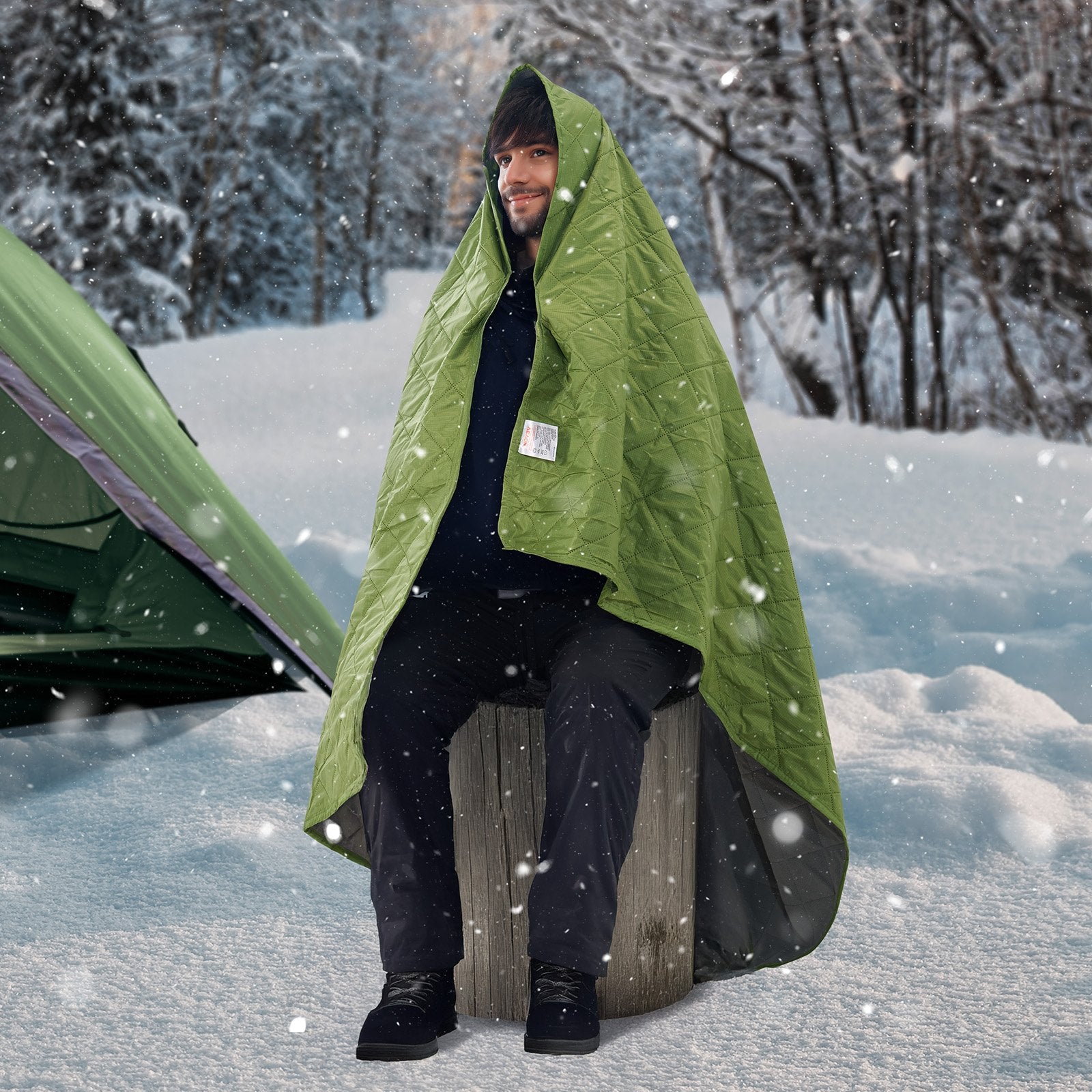 Kempingo pledas VEVOR SS-LYTJZ-06, 2,08 x 1,4 m