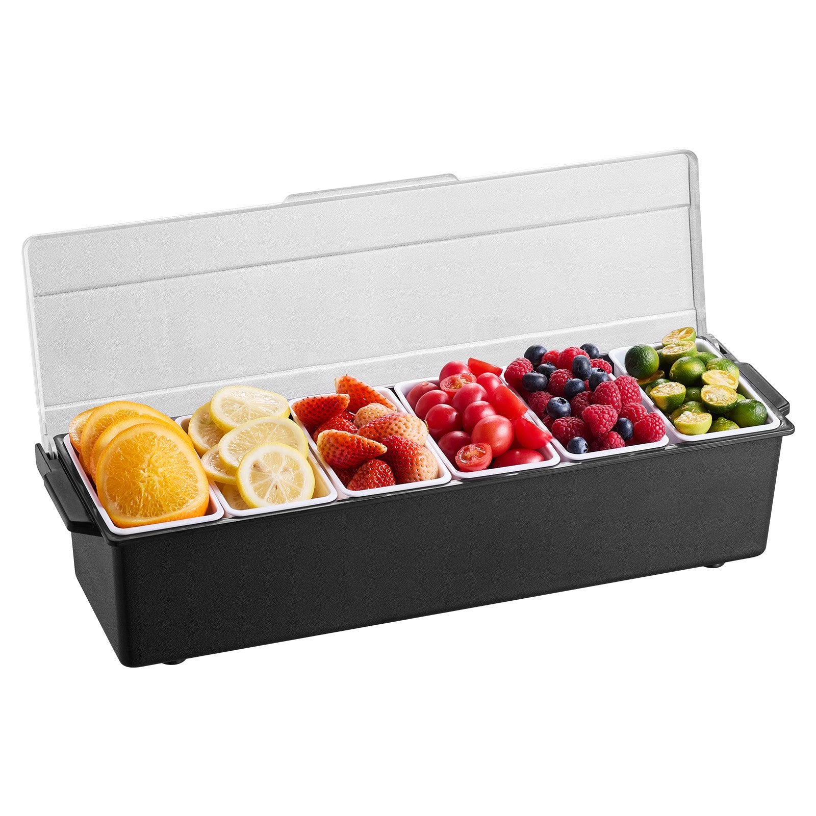 Šaldomas ingredientų indas VEVOR C-1220, 6 skyriai