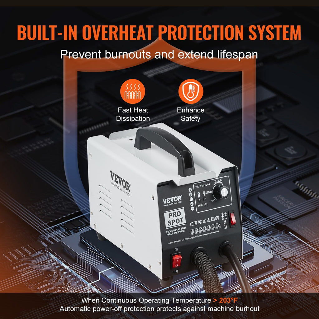 Kėbulo lyginimo aparatas (Spotteris) VEVOR PRO, 1.8 kW