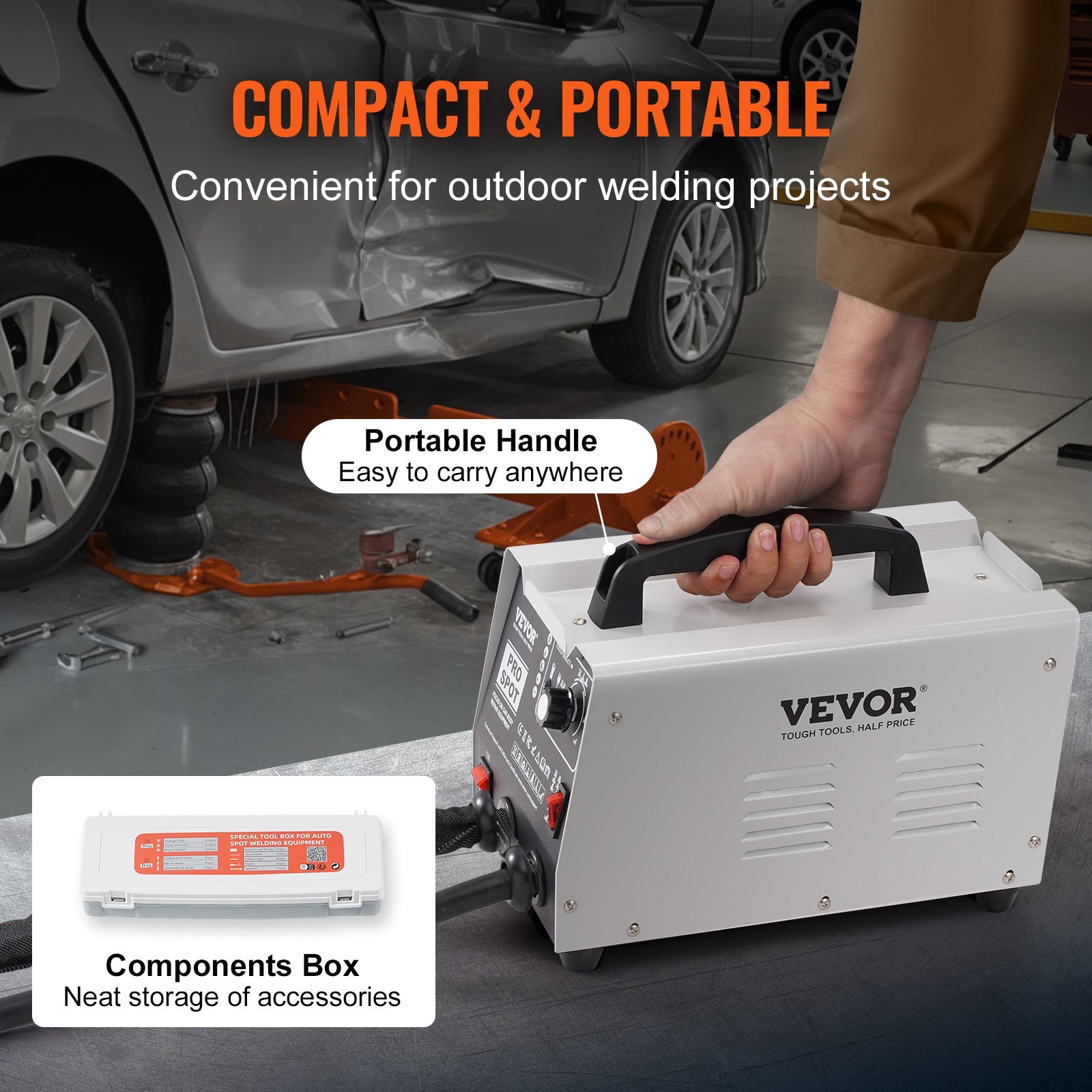 Kėbulo lyginimo aparatas (Spotteris) VEVOR PRO, 1.8 kW