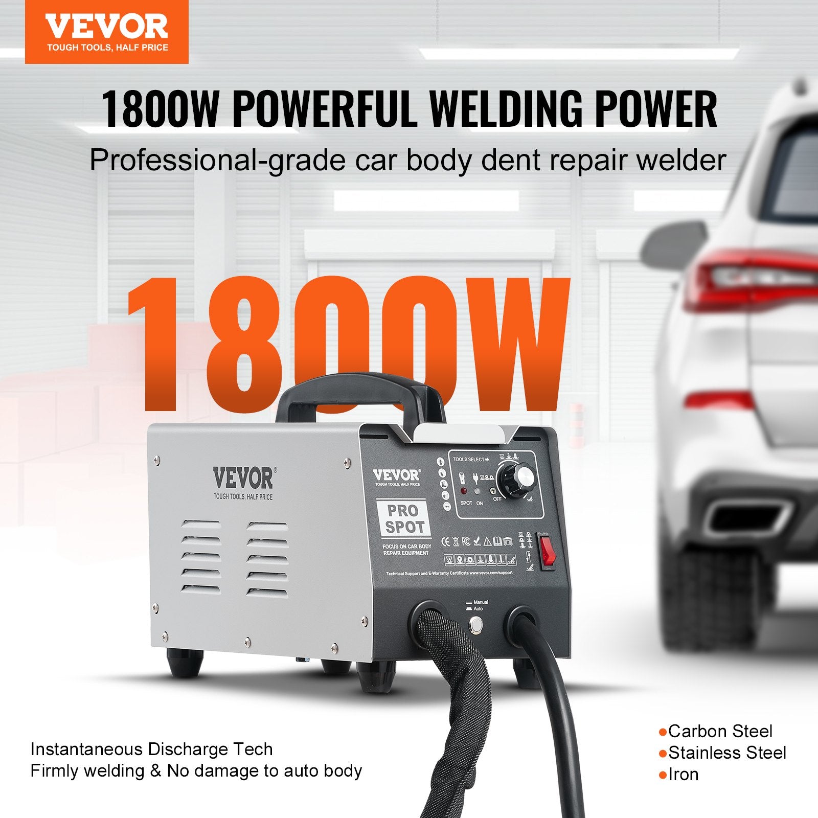 Kėbulo lyginimo taškinio suvirinimo aparatas VEVOR PRO, 1,8 kW