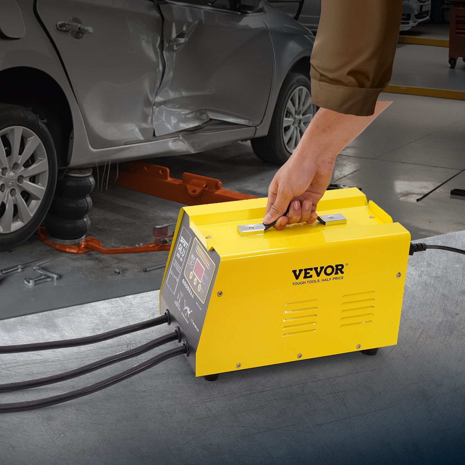 Taškinio suvirinimo aparatas kėbulo lyginimui VEVOR 6100, 300W