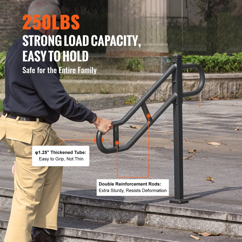 Lauko laiptų turėklas VEVOR HR-09, 102,9 cm