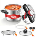Greitpuodis VEVOR 22cm/6L, 6 litrų talpa