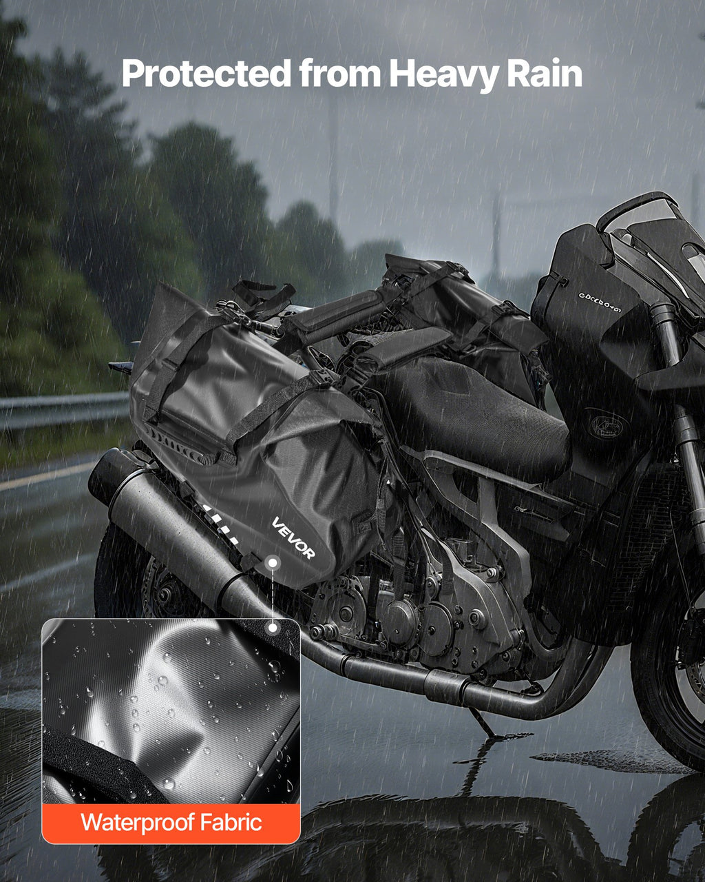 Motociklo šoniniai krepšiai VEVOR NMXQ006, 28 L