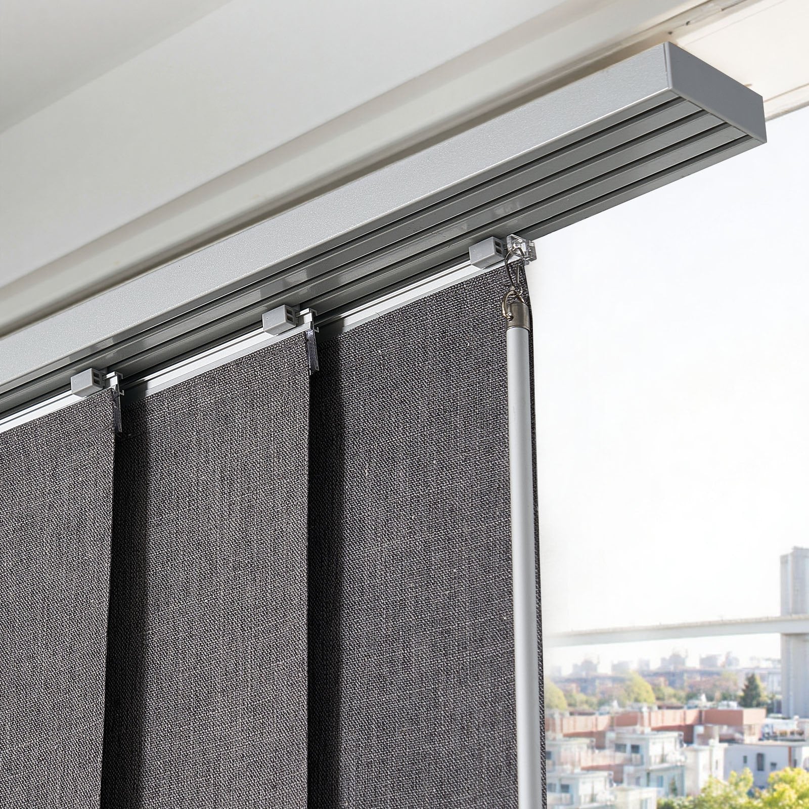 Panelinių užuolaidų sistema VEVOR PB-32-B2, 116–218 cm plotis