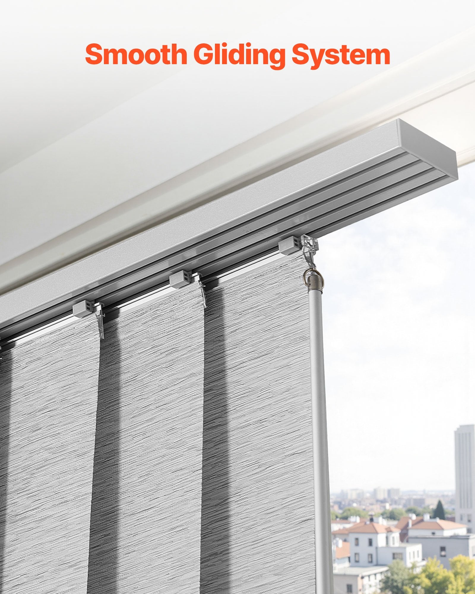 Panelinių užuolaidų sistema VEVOR PB-32-G3, 116–218 cm pločio