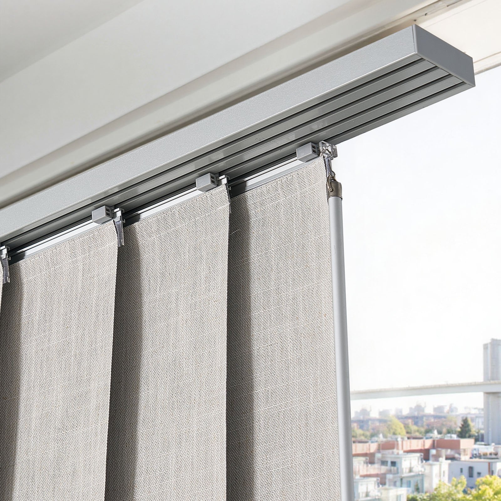 Panelinių užuolaidų sistema VEVOR PB-32-B3, 116–218 cm plotis