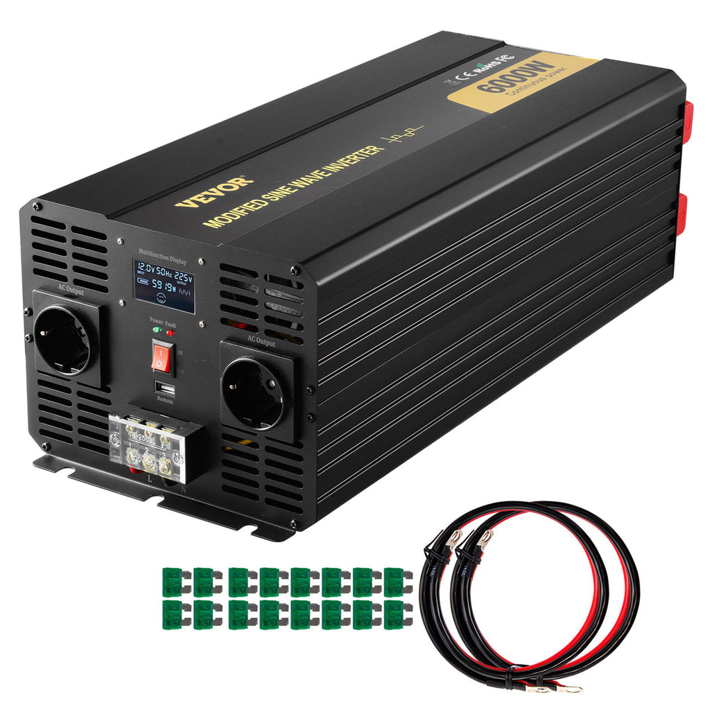 Įtampos keitiklis VEVOR TM-6000W, 6000W
