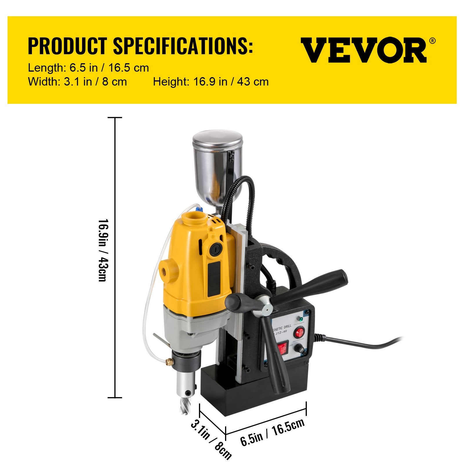 Magnetinės gręžimo staklės VEVOR MD40, 1100W